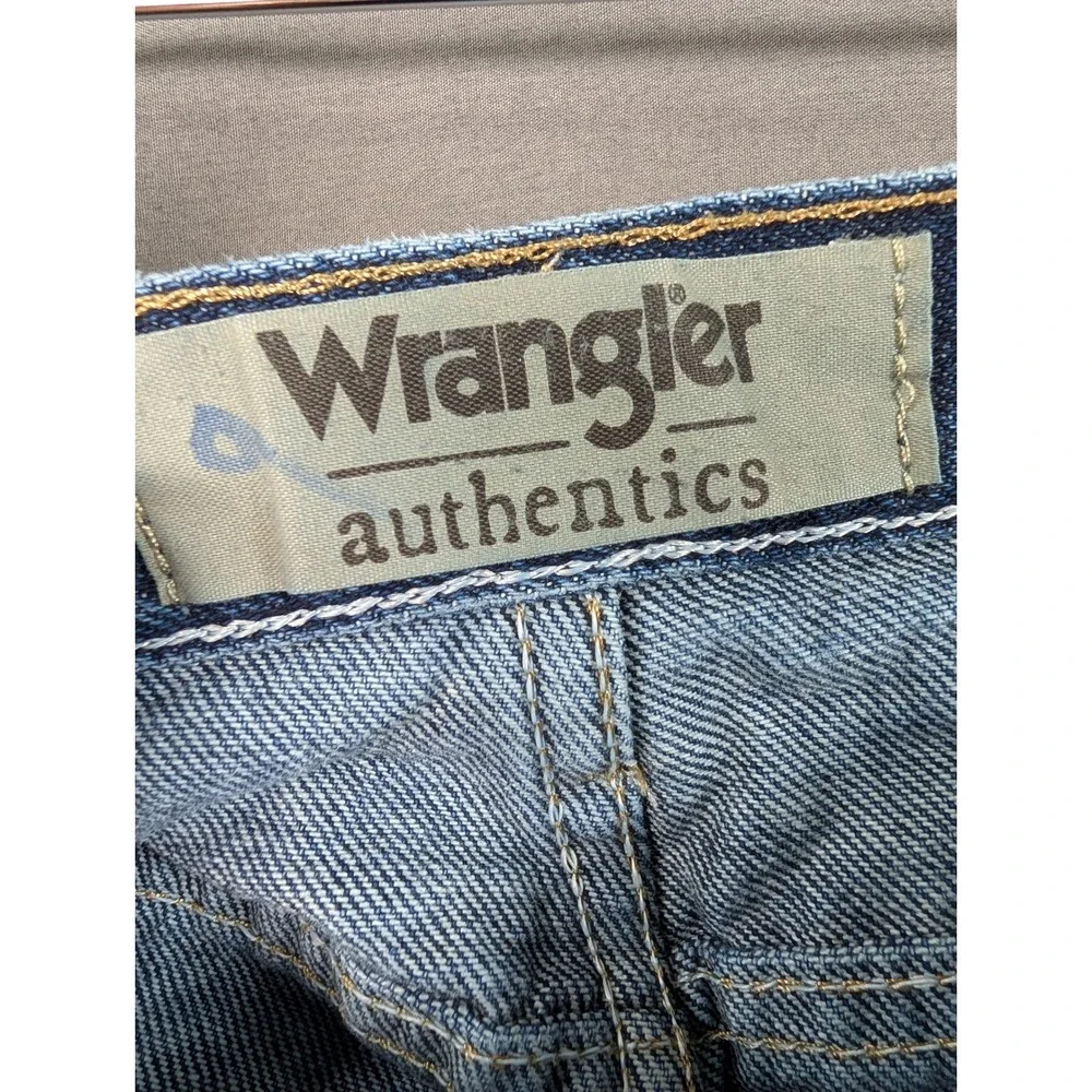 Wrangler Authentics Mens Regular Fit Straight‎ Leg Blue Denim Jeans 30x32
